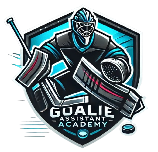 Goalie Assistant Academy Logo – premier hockey goalie training academy offering expert-led programs, stat tracking, and performance analysis for aspiring goalies.